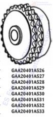 GAA20401A532 Sprockets–Pulleys–Sheaves