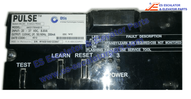 OTIS AAC21700AG010 Door Control Pulse Monitor for elevator OTIS AAC21700AG010 Door Control Pulse Monitor for elevator