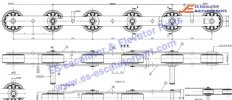 Escalator step chain Velino C-FT853