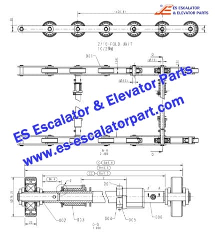 Escalator Parts Step Chain