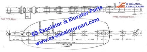 Escalator Parts Step Chain pin25