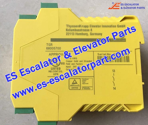 Thyssenkrupp Escalator Parts TSR 68005700 Speed Monitor Thyssenkrupp Escalator Parts TSR 68005700 Speed Monitor
