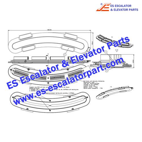 Schindler Elevator Parts 59379013 bracket lamp Schindler Elevator Parts 59379013 bracket lamp