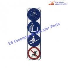 <b>Escalator Parts 1738744600 Safety label EN115-2007</b>