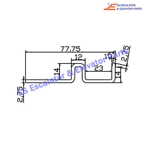 Escalator XAA50CQ Track Use For XIZI OTIS