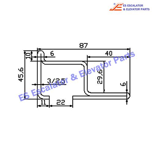 Escalator XAA50DC Track Use For XIZI OTIS