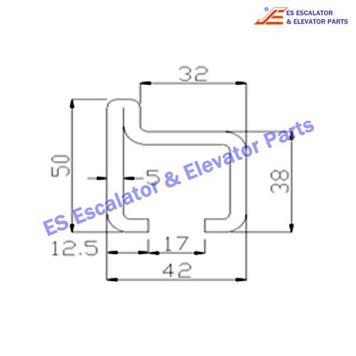 Escalator BJ-TGS001 Track Use For FUJITEC