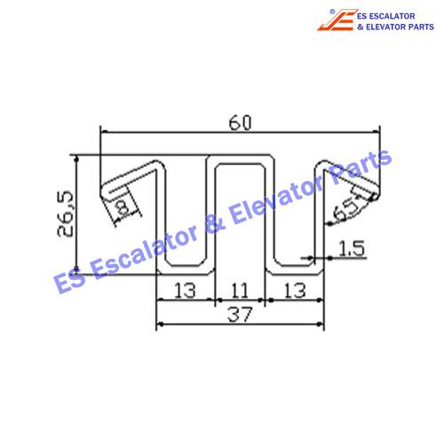 Escalator 0430CBL001 Track Use For FUJITEC