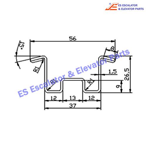 Escalator XAA50A1-53NE8352 Track Use For OTIS
