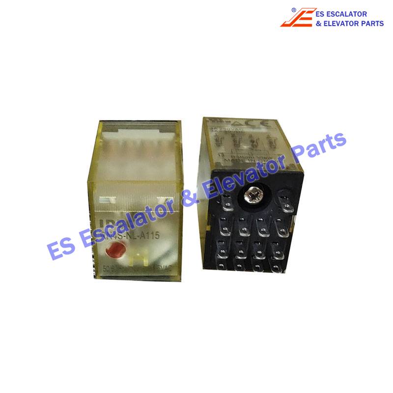RN4S-NL-A115 Elevator Relay 115VAC - 3A - 1.2VA - 4PDT Use For Hyundai 