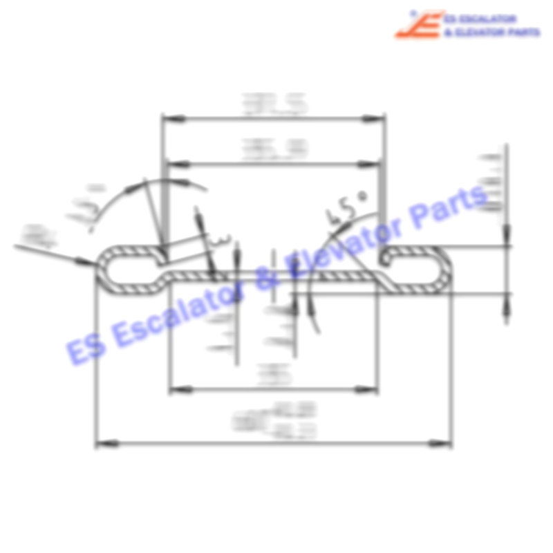 3689852 Escalator Handrail Guide 