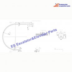 KM5323989G13 Escalator Handrail Guide