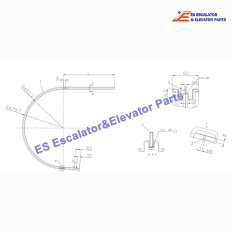 <b>KM5323989G09 Escalator Handrail Guide</b>