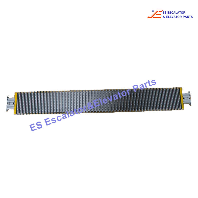 "SjecPallet  Escalator Pallet 1000mm Ral Grey With 2 Yellow Lines L=1127 mm Chain Pitch 133mm Use For Sjec"
