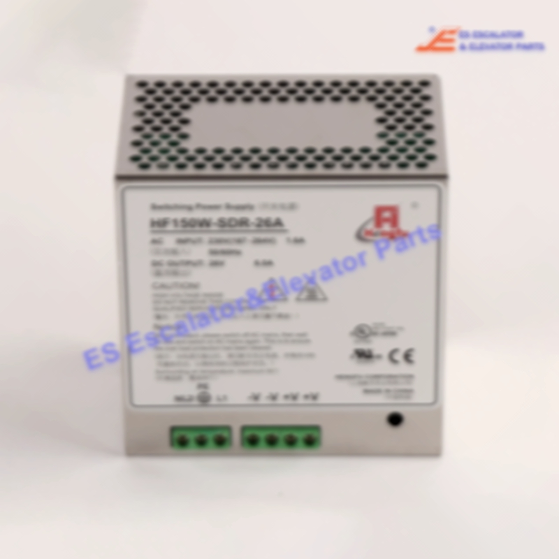 HF150W-SDR-26A Elevator Power Supply  Input:230V 1.6A 50-60HZ Output:26V 6.0A