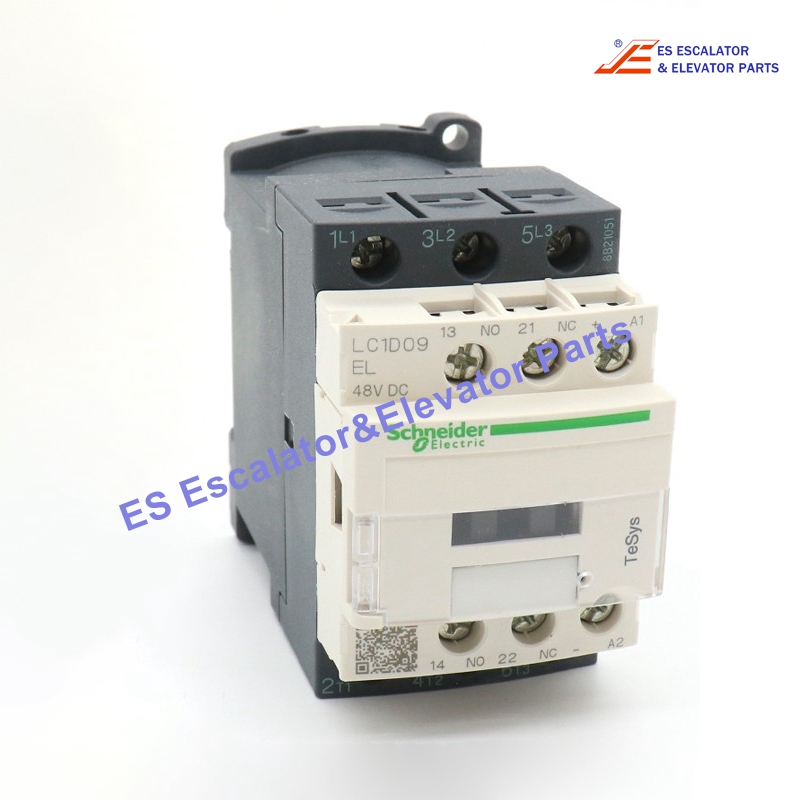 LC1D09ED Elevator TeSys Deca Contactor  3P(3 NO) - AC-3 - <= 440 V 9 A - 48 V DC Coil Use For Schneider