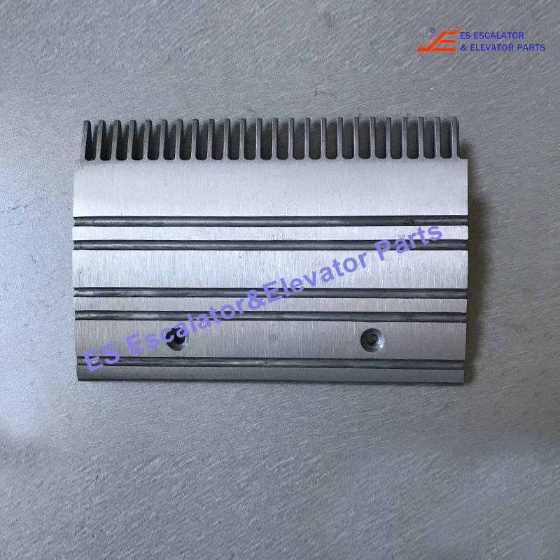 XAA453CD.2 Escalator Comb Plate 203mm x 139mm Hole Pitch 102mm 24T Middle Aluminum Use For Otis