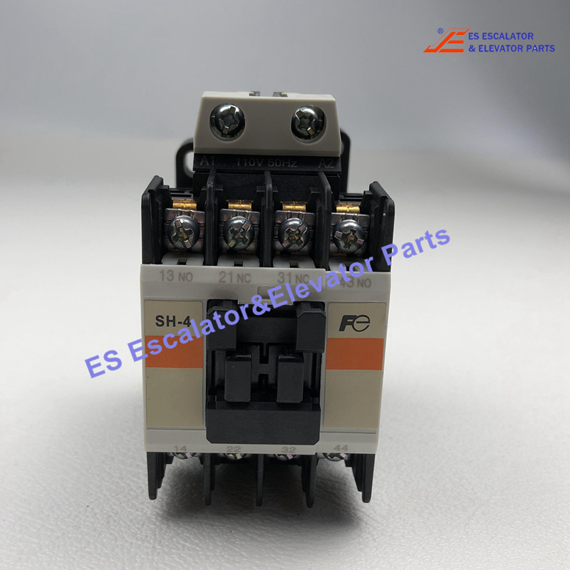 SH-4/4SH422 Elevator Electric Contactor Auxillary Relay SH-4 Coil:110-120/120-130VAC 10A 2NC+2NO Use For Fuji