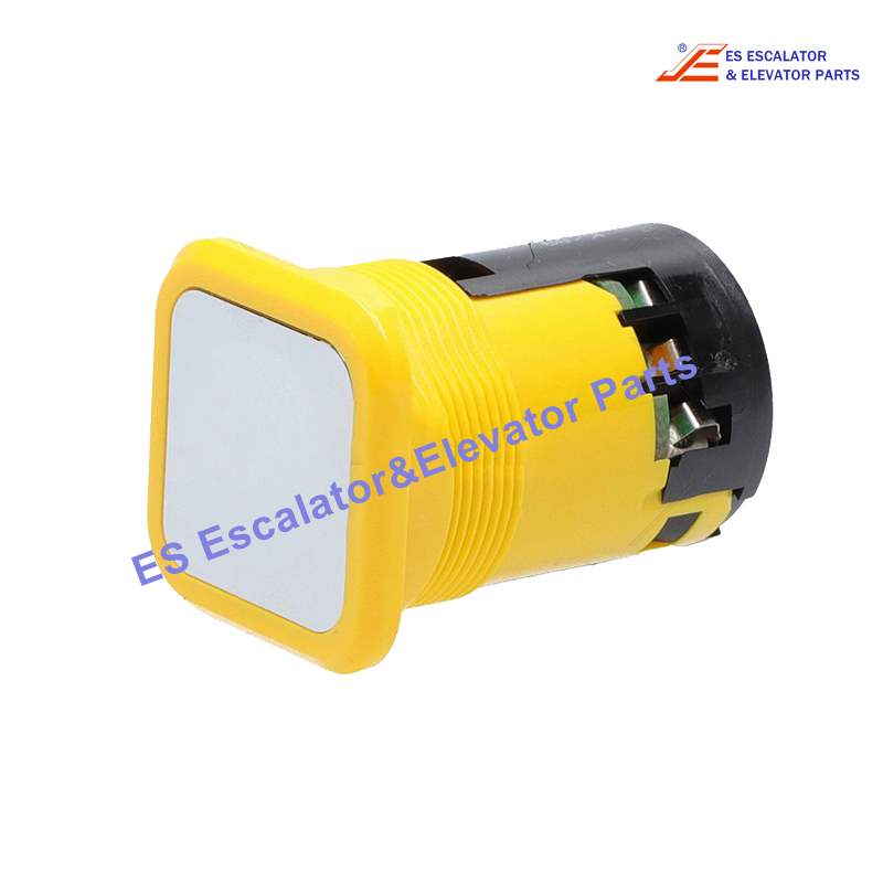 FAA25090M4 Elevator Push Button Chrome Alarm Eguren Pulsante SUBS Plastica Quadrato Giallo No Illum Use For Otis