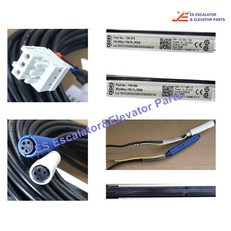 106070 Elevator Light Curtain Power:10-30 VDC Current:120A Use For CEDES