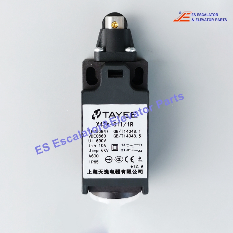 X42A-S11/1R Elevator Limit Switch Plastic Roller Straight Bar Limit Switch Max Voltage: 690V Related Impacte Voltage:6KV 10A