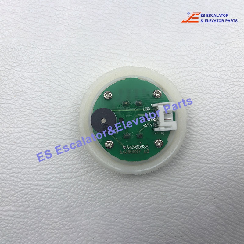 A4N60638 Elevator Push Button Round Order Button With Braille Blue Indication With Buzzer Use For BST
