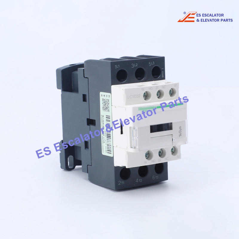 LC1D32P7 Elevator TeSys Deca Contactor 3P(3 NO) - AC-3/AC-3e - <= 440 V 32 A - 230 V AC 50/60 Hz Coil Use For Schneide