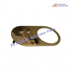 XBA323BC1D Elevator Mirror Brass Oval Chicklet