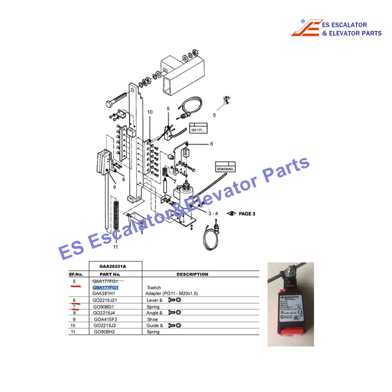 GO90BD1 Escalator Spring Use For Otis