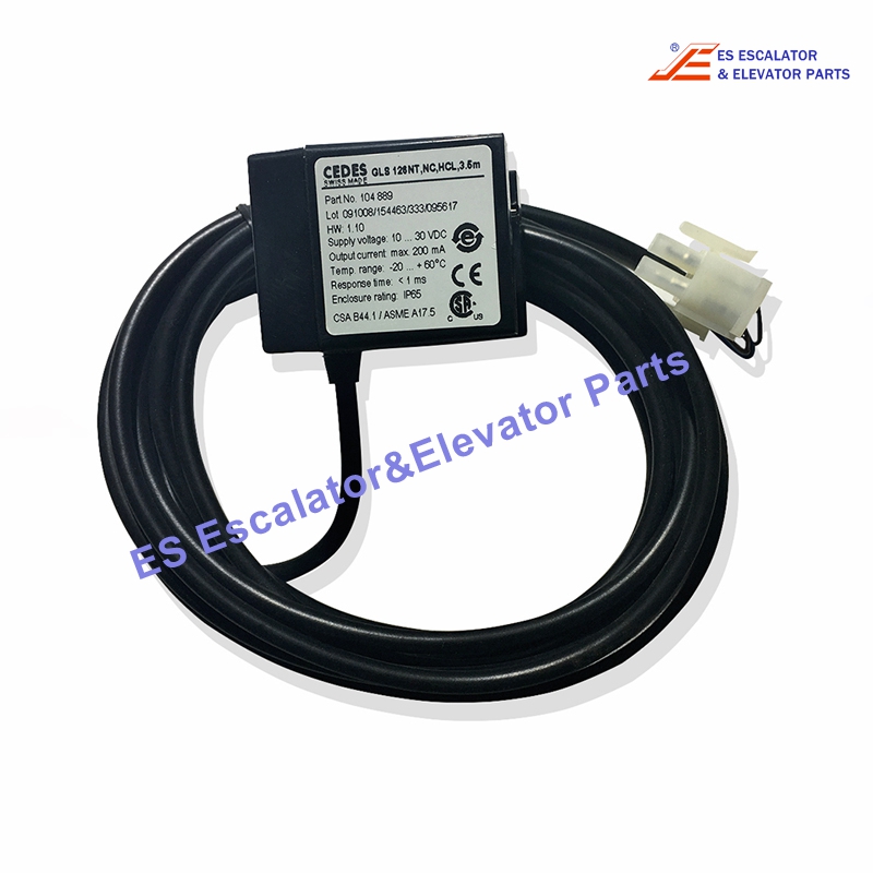 XAA177AZ4/GLS126 NT,NC,HCL Elevator Leveling Optical Sensor cable L = 3.5m Use For CEDES