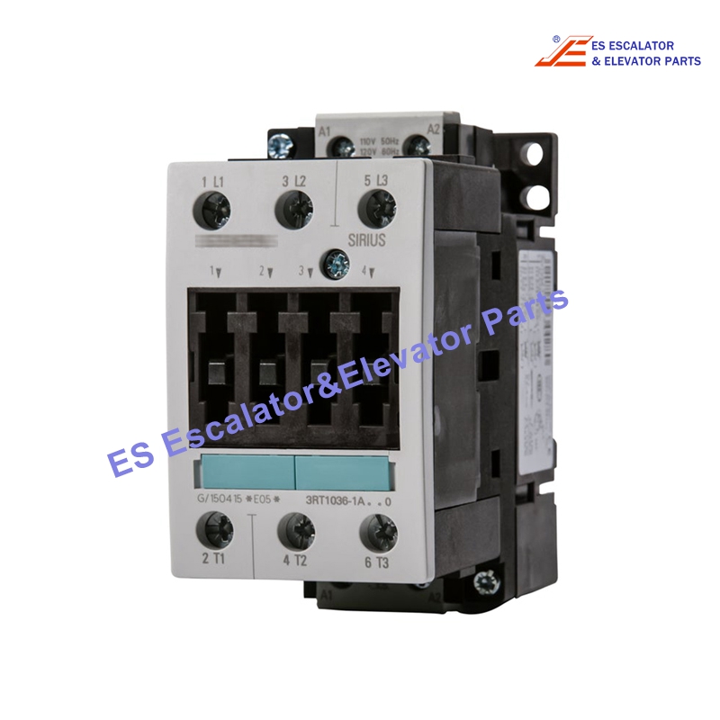 3RT1036-1A Elevator Contactor Three Pole Iec Contactor Is Rated For 50 Amps Ac-3 And 60 Amps Ac-1 Use For Siemens