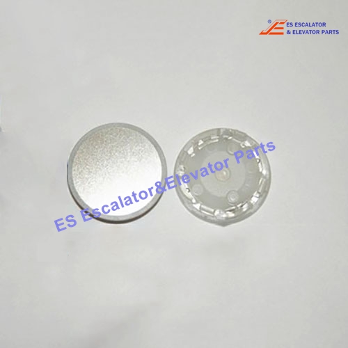 KM804340G090 Elevator Button Cap KSS Grey/White - Blank Use For Kone