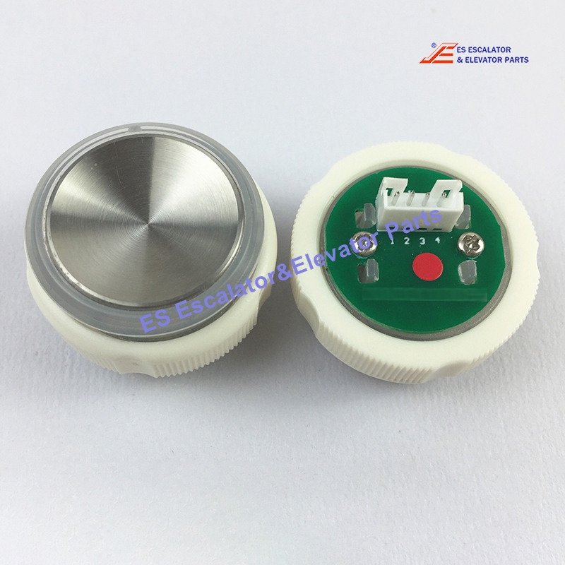 FAA25090A713 Elevator Push button cpl. W/O LIGHT Dinst 27,5mm hairline Brushed (don't polished/mirror) stainless steel Use For Otis