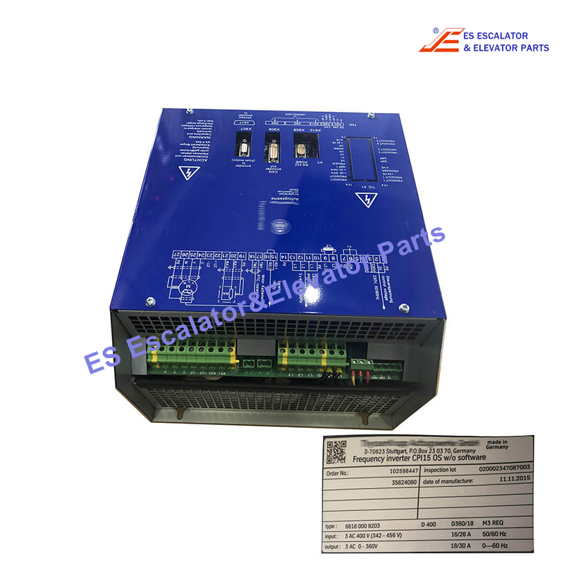 CPI15 Elevator Drive Inverter Input:3AC 400V 16/26A 50/60HZ Output:3AC 0-360V 18/30A 0-60HZ Use For ThyssenKrupp