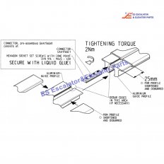 GAA176GH1 Escalator Fishplate