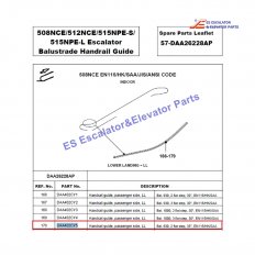 <b>DAA402CY5 Escalator Handrial Guide</b>