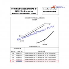 <b>DAA402CW5 Escalator Handrial Guide</b>