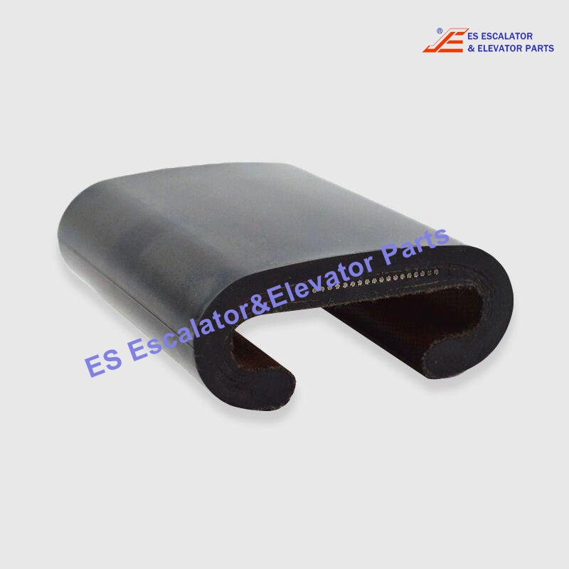 KM50014773H04 Escalator Handrail 7838FWNX Black Narrow Flat EHC OD:78mm ID:38mm Use For Kone