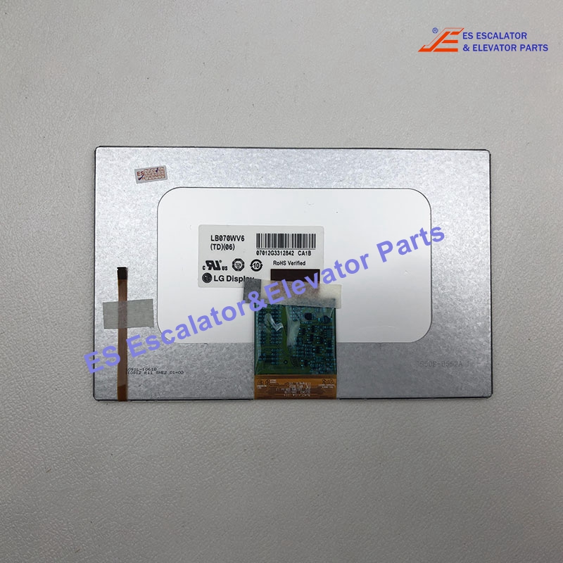 LB070WV6-TD08 Elevator LG Display Resolution800×480(RGB) Display Area151.44(W)×90.576(H) mmBezel Brightness350 cd/m² (Typ.)Contrast Ratio500:1 (Typ.)  Use For Lg/Sigma