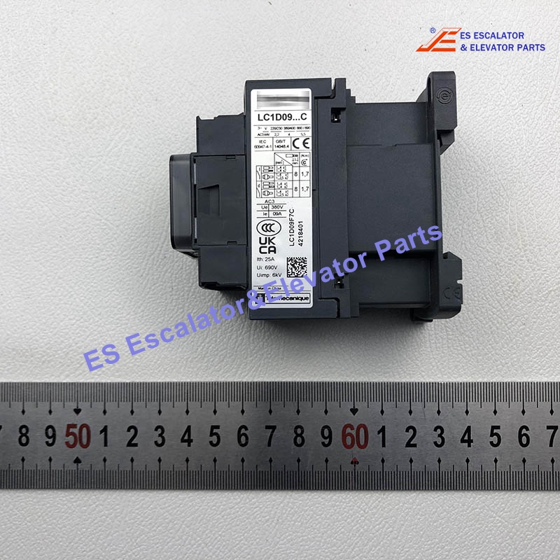 LC1D09F7 Elevator Contactor Ith:25A Ui:690V Uimp:6KV Use For Schneider