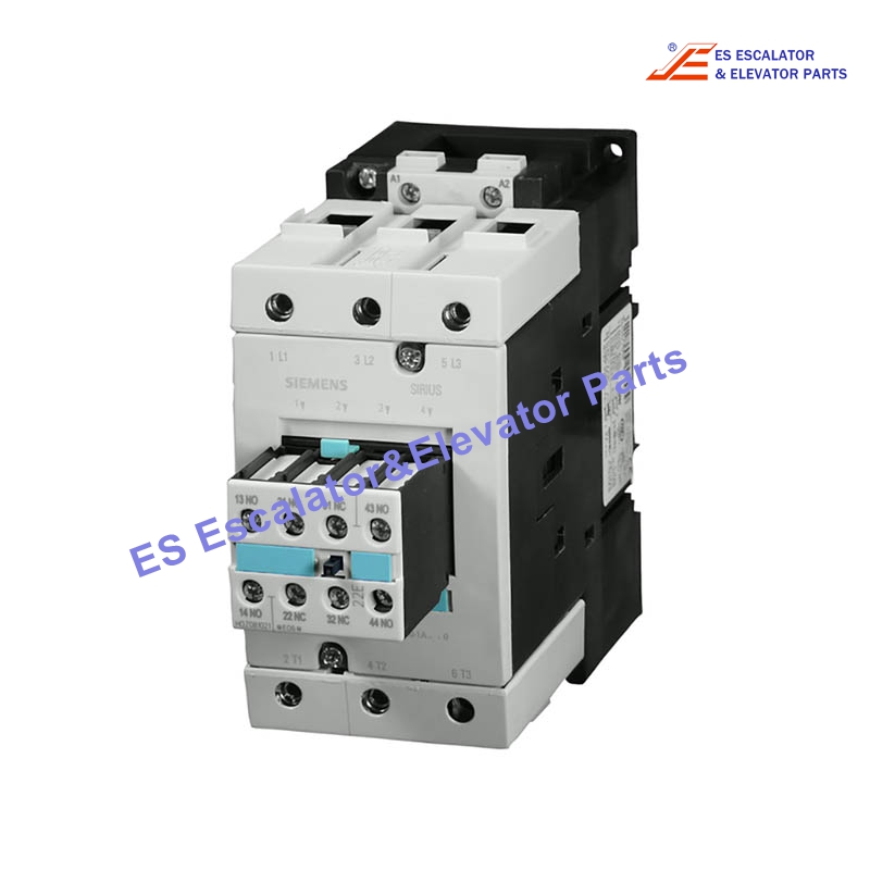 3RT1044-1AN24 Elevator Power Contactor AC-3 65A 30kW/400V 220VAC 50/60Hz 2NO+2NC 3-Pole Size S3 Screw Terminal Use For Siemens