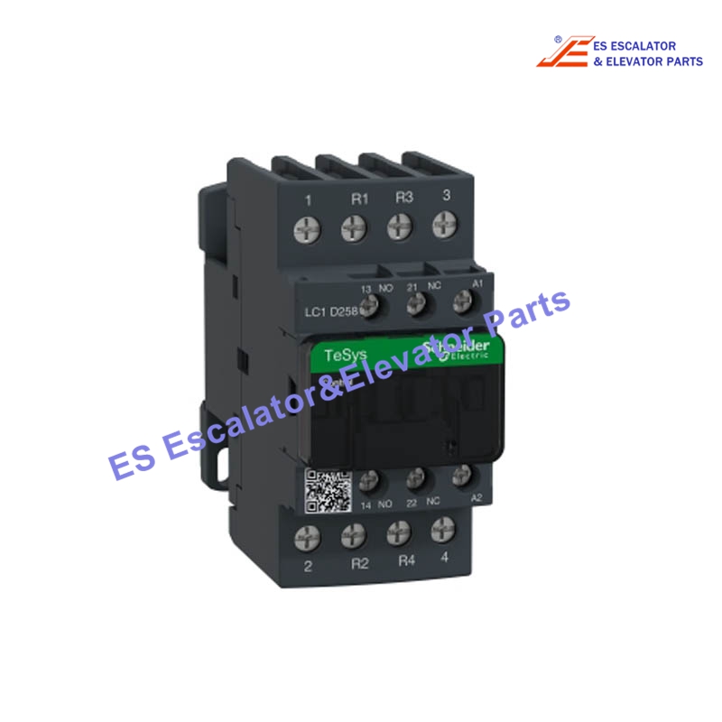 LC1D258P7 Elevator Contactor 4P(2 NO+2 NC)-AC-1-<= 440 V 40 A-230 V AC coil Use For Schneider