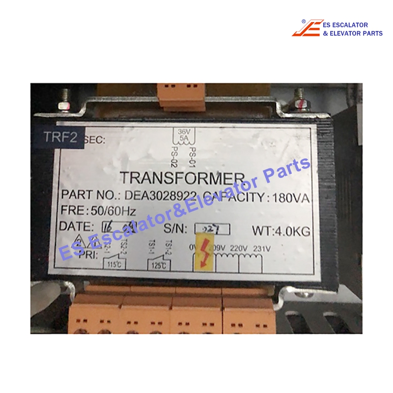 DEA3028922 Elevator Transformer Capacity:180VA Fre:50/60HZ Use For Lg/Sigma