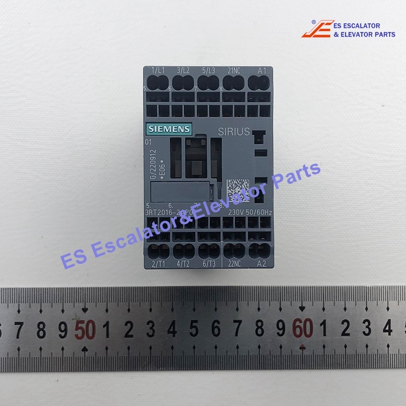 3RT2016-2AP02 Elevator Power Contactor AC-3 9A 4KW/400 V 1NC 230VAC 50/60 HZ 3-Pole Use For Siemens