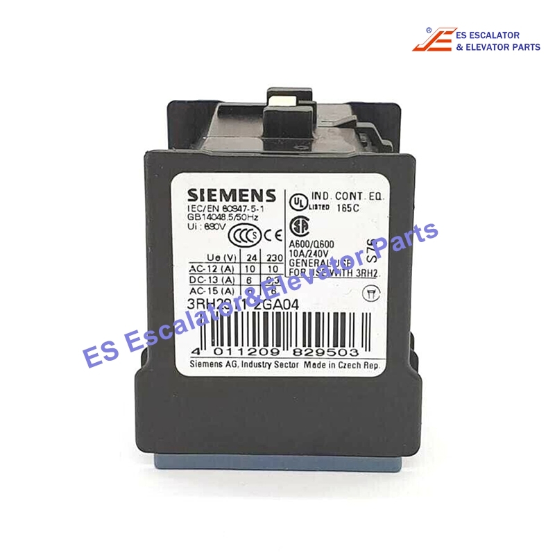 3RH2911-2GA04 Elevator Auxiliary Switch 690VAC/600VDC 1/0.26 A Use For Siemens
