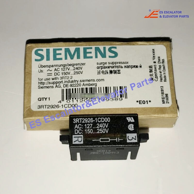 3RT2936-1CD00 Elevator Surge Suppressor 127-240VAC 150-250VDC Use For Siemens