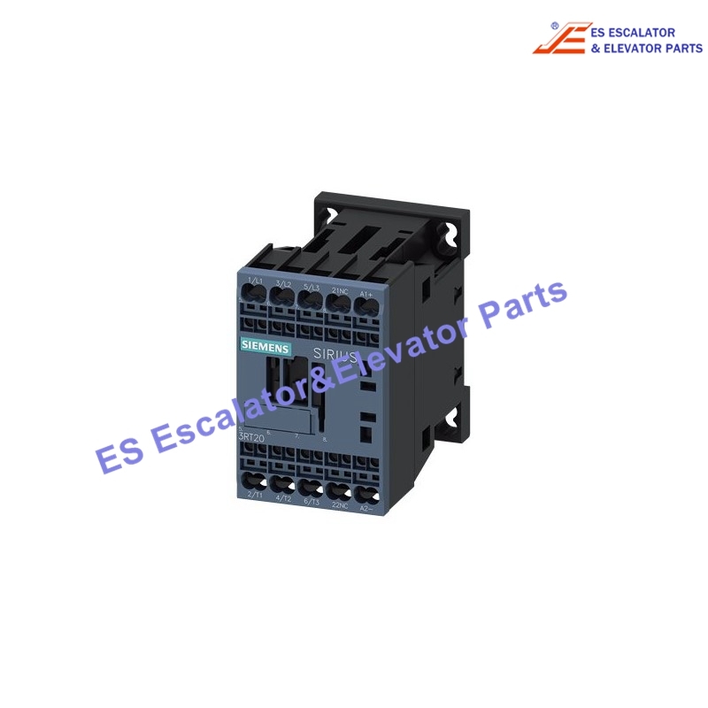 3RT2017-2FW42 Elevator power contactor AC-3 12 A,5.5 kW/400 V 1 NC,48 V DC,With Diode Integrated,3-pole Size S00,Spring-type Terminal Use For Siemens