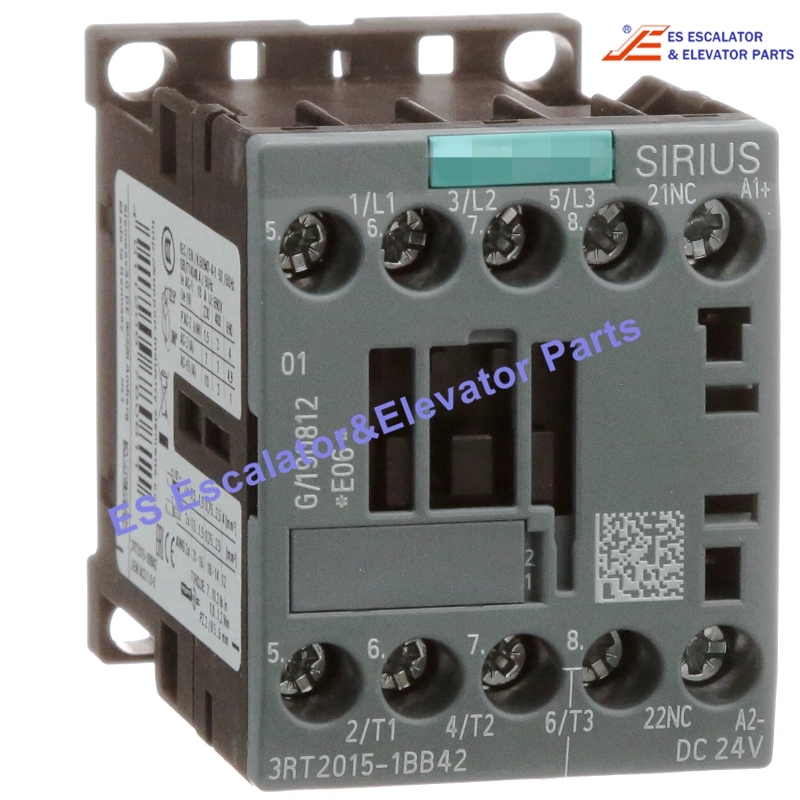 3RT2015-1BB42 Elevator Power Contactor 24Vdc 7A Use For Siemens