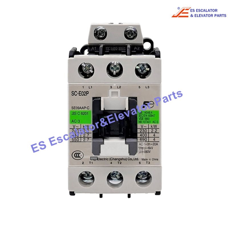 SC-E02P(AC220V) Elevator Contactor Use For FUJI